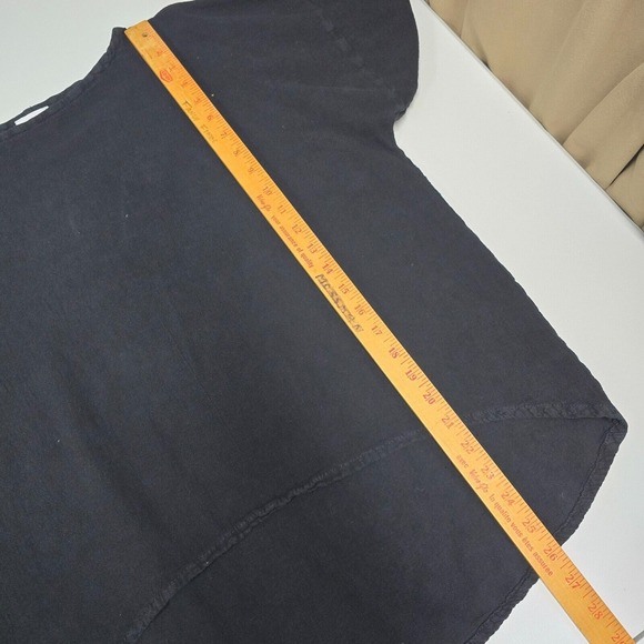 Oh My Gauze‎ Womens Cotton Pullover Top Size 1 S/M Black Lagenlook Boho READ - Picture 10 of 11